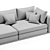 Ana Roque Contemporary Sofa 3D 3D model small image 6