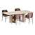 Danish Modern Penguin Dining Set 3D model small image 5