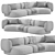 Stylish HUG Modular Sofa Furniture 3D model small image 4