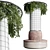 Hanging Plant Column Seat 3D model small image 1