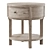 Elegant Toulouse Nightstand Option 3D model small image 1