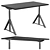 IKEA IDÅSEN Writing Desk - Modern Home Office Solution 3D model small image 1