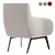 Elegant Dia Nicoline Armchair 3D model small image 4