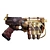 Realistic Steampunk Gun Model 3D model small image 1