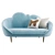 Ether Cloud Settee: Heavenly Design 3D model small image 3