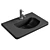 Modern Anthracite Creavit Basin 3D model small image 1