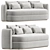Elegant Adriano Sofa Design 3D model small image 1