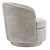 West Elm Viv Swivel Chair: Versatile Velvet Seating 3D model small image 3