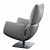 Elegance in Leather Swivel Chair 3D model small image 3