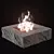 Modern 3D Fireplace 1000x1000x300 3D model small image 1