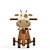 Cow Toddler Balance Bike Model 3D model small image 2