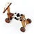 Cow Toddler Balance Bike Model 3D model small image 4