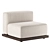 Modern Armless Lounge Chair from Karimoku 3D model small image 1