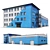 Industrial Building Model Kit 3D model small image 1