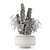 Modern Glass Potted Plant Set 3D model small image 7