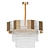 Modern Brass Crystal Chandelier 3D model small image 1