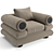 Luxury Eichholtz Coachella Armchair 3D model small image 2