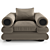 Luxury Eichholtz Coachella Armchair 3D model small image 3