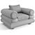 Luxury Eichholtz Coachella Armchair 3D model small image 6