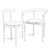 Herman Miller Comma Chairs Set 3D model small image 3