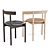 Herman Miller Comma Dining Chairs 3D model small image 4