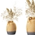 Three Vase Indoor Bouquet 3D model small image 9