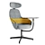 Modern Ergonomic Lounge Chair with 3D Design 3D model small image 2