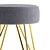 Elegant Velvet Upholstered Stool 3D model small image 2