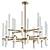 Luxury Carrara Marble Chandelier Home 3D model small image 1