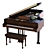 Steinway Antique Piano 2015 Vray 3D model small image 4