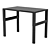 IKEA PÅHL Desk White Modern 3D model small image 3