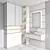 Versatile Bathroom Furniture Set 70 3D model small image 5
