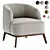 Modern and Stylish Megan Armchair 3D model small image 1