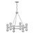 Matte Black 12-Light Chandelier 3D model small image 2