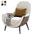 Elegant High Back Armchair: Poltrone Mad Queen 3D model small image 1