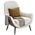 Elegant High Back Armchair: Poltrone Mad Queen 3D model small image 3