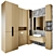 Corner Bathroom Furniture Set - N29 3D model small image 1