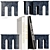 Elegant Marble Bookends & Decor 3D model small image 1