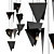 Black Bird Chandelier 7-Light 3D model small image 1