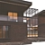 Modern Brick Villa VRAY CORONA 3D model small image 11