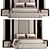 Elve Luxury Bed Frame 3D model small image 1