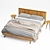 Modern Licia Solid Mango Bed 3D model small image 2