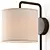 Vintage Style Plug-in Wall Sconce 3D model small image 2