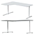 IKEA BEKANT Corner Desk Left-Sided 3D model small image 2