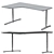 IKEA BEKANT Corner Desk Left-Sided 3D model small image 4