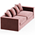 Raffaella Bio 3-Seater Sofa 3D model small image 3