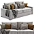 Elegant Maxwell Sofa – Comfort Defined 3D model small image 2