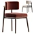 Modern Frank Dining Chair Design 3D model small image 1