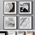 Modern Wall Art Set with 4 Frame Colors 3D model small image 1