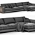 Contemporary Modular Sofa Sinfonia 3D model small image 3